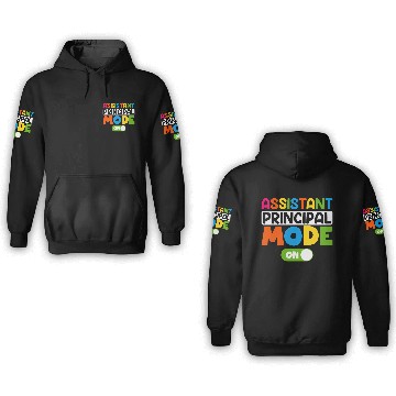 Discover Assistant Principal Mode On 100 days of school 3D Hoodies