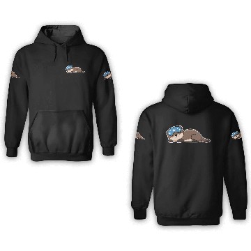 Discover Sleepy Otter Dreams 3D Hoodies