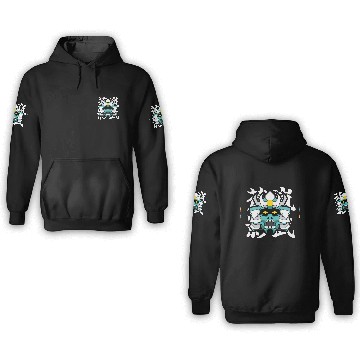 Discover SEKMOLAI - Samurai Teal 3D Hoodies