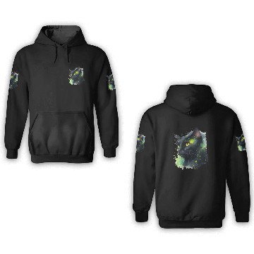 Discover Galaxy Charming Cat" 3D Hoodies