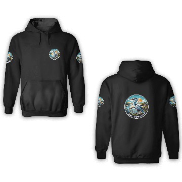 Discover Great Blue Heron Beak Performance Retro 3D Hoodies