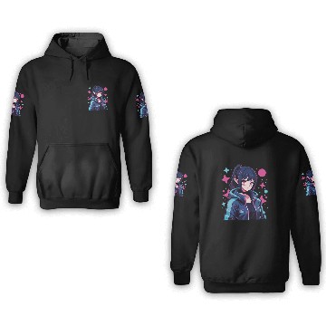 Discover Manga Techwear Harajuku Anime Cyberpunk 3D Hoodies