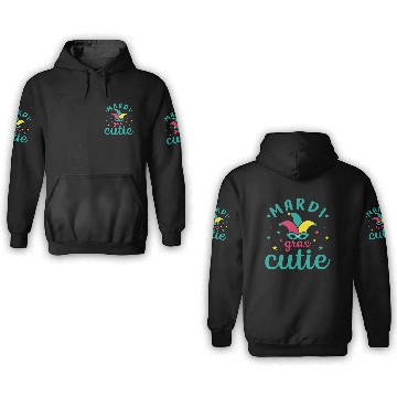 Discover Mardi Gras Cutie festival 3D Hoodies