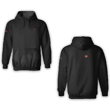 Discover Elegant Heart Floral Pattern 3D Hoodies