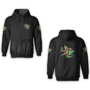 Discover St. Patrick's Day Penguin with Clover and Hat 3D Hoodies
