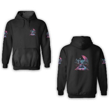 Discover 80s 90s Vaporwave Retro Car City Synthwave 3D Hoodies