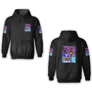 Discover Purple Bourbon Street Lamp Post 3D Hoodies