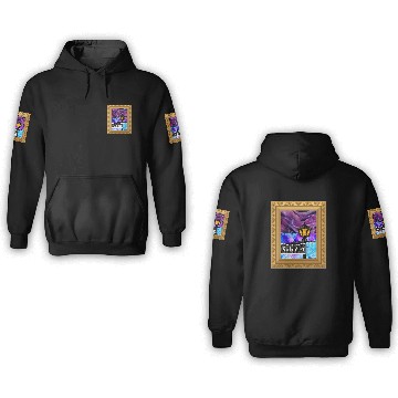 Discover Purple Framed Bourbon Street Lamp Post 3D Hoodies