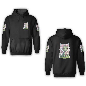 Discover cute dragon (spring) 3D Hoodies