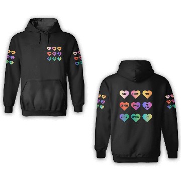 Discover Skibidi Valentine's Day - Funny Valentine's Day 3D Hoodies
