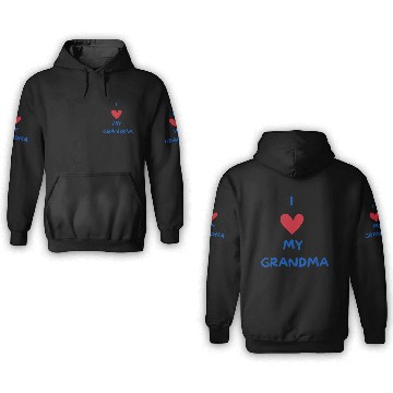 Discover I Love My Grandma 3D Hoodies