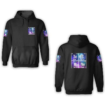 Discover Techno Periodic Table – Perfect Rave & Festival 3D Hoodies