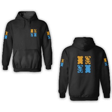 Discover Gummie bears Goodness Design. 3D Hoodies