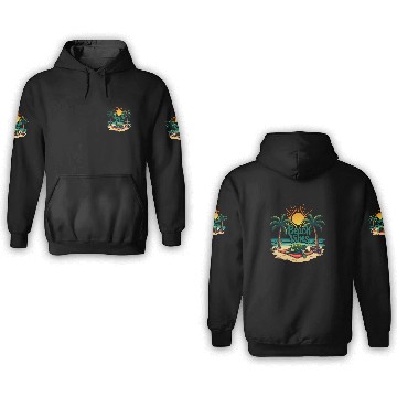 Discover Beach Vibes Turtle 3D Hoodies