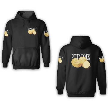 Discover Earthy Potato Graphic 3D Hoodies