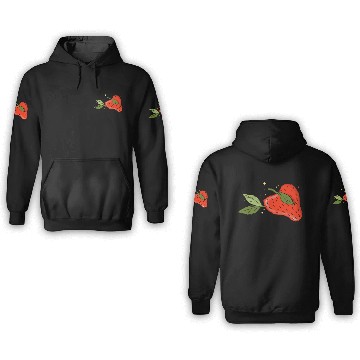 Discover Heartfelt Strawberry Delight 3D Hoodies
