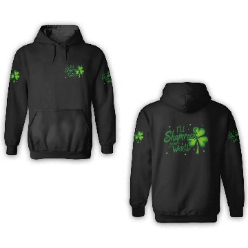 Discover Funny Irish Shamrock Quote for St. Patrick's Day 3D Hoodies
