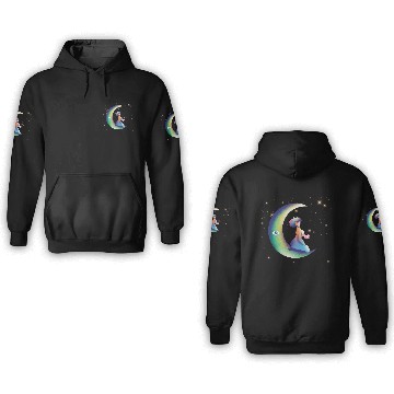 Discover Moonlit lady 3D Hoodies