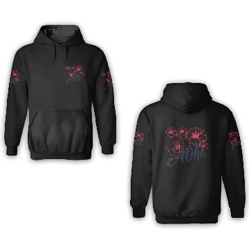 Discover Aloha Red Hibiscus Flower 3D Hoodies