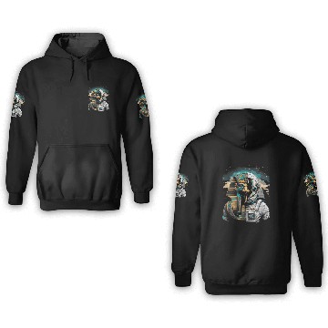 Discover Horus Astronaut | Ancient Egypt Meets Space 3D Hoodies