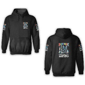 Discover STEM Teacher Science Because Figuring Technology 3D Hoodies