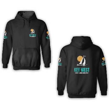 Discover KEY-WEST FLORDIA Sailing West Keys Sailing Outfit 3D Hoodies