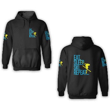 Discover Skiing 3D Hoodies