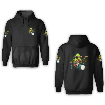 Discover Rockin Avocado Musician Funny Graphic 3D Hoodies