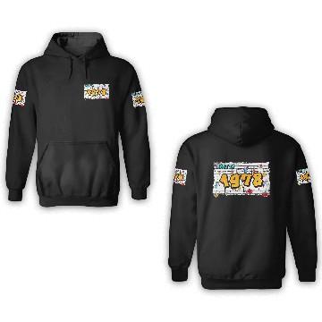 Discover Retro Classic 1978 Graffiti – 47 Years of 3D Hoodies