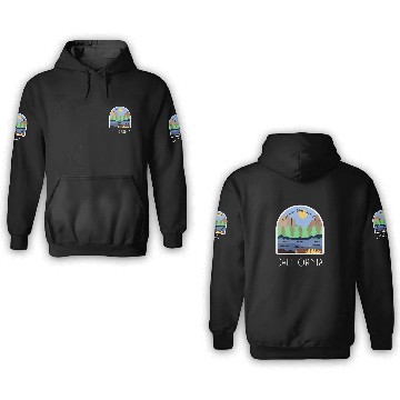 Discover Retro Yosemite National Park California 3D Hoodies