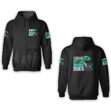 Discover Reptilian Awareness Month Lizard People 3D Hoodies