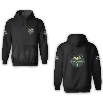 Discover Silver Springs Illinois IL State Park Retro Camp 3D Hoodies