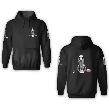 Discover Cat in a Chef Hat Baking a Cake 3D Hoodies