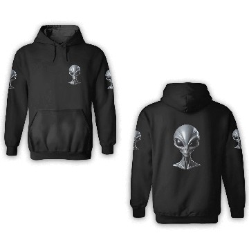 Discover Real Alien Grey Extraterrestrial 3D Hoodies