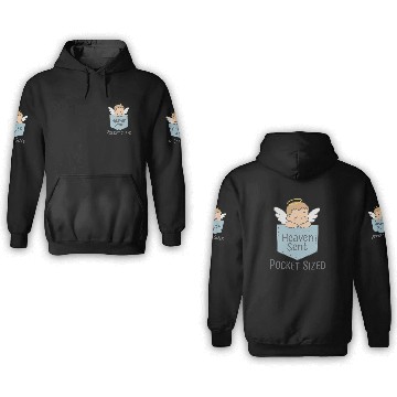 Discover Heaven sent Pocket sized 3D Hoodies