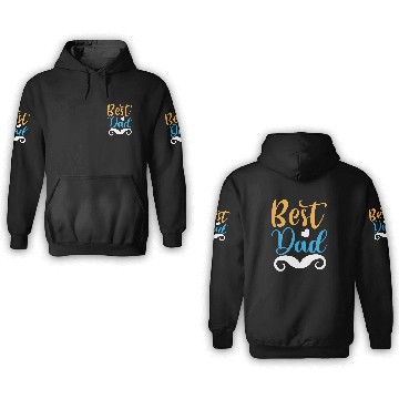 Discover Best Dad Bold Typography 3D Hoodies
