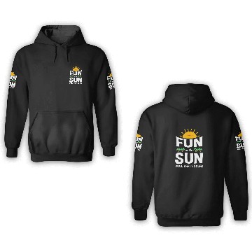 Discover Pool Party Squad Summer Vacation 3D Hoodies