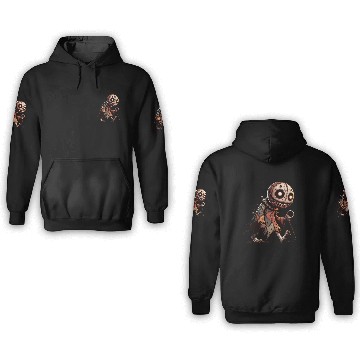 Discover Haunted Rag Doll – Creepy Patchwork Puppet 3D Hoodies
