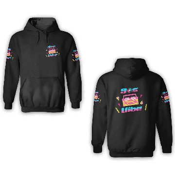 Discover 90s Vibe Retro Nostalgia Boombox 3D Hoodies
