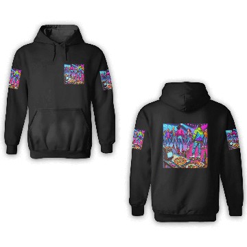 Discover Vibrant Retro Festival Gathering 3D Hoodies