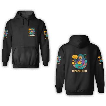 Discover Drama Under the Sea 3D Hoodies