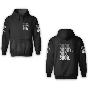 Discover Dada Daddy Dad Bruh Fathers Day Funny Dad Bruh Men 3D Hoodies