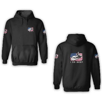 Discover Patriotic American Submarine Veteran 3D Hoodies