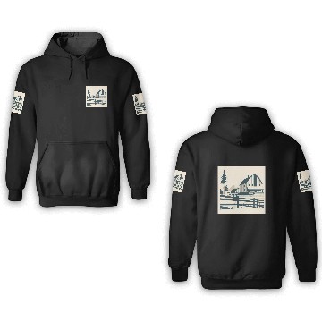 Discover Monochrome Farm Life 3D Hoodies