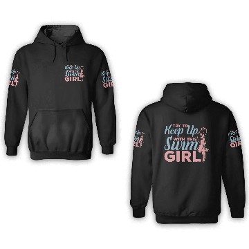 Discover Funny Swim Girl 3D Hoodies