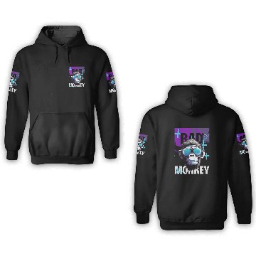 Discover Monkey design 3D Hoodies