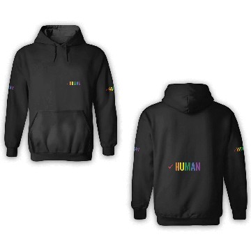 Discover Gay Pride lesbian gay bisexual straight human 3D Hoodies