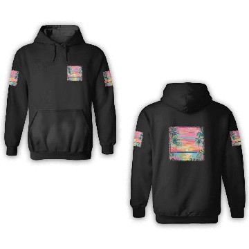 Discover Summer Vibe Preppy Beach 3D Hoodies