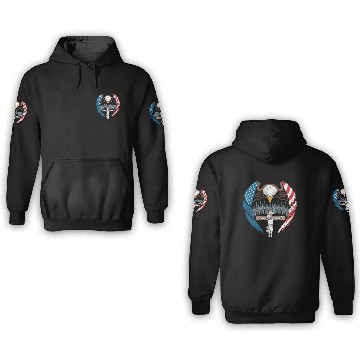 Discover USA Cross Soldiers Eagle 3D Hoodies