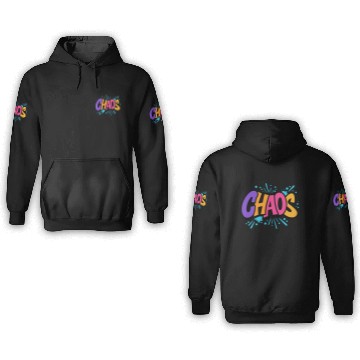 Discover CHAOS – Bold Graffiti Street Art 3D Hoodies
